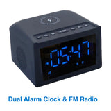 Darrahopens Home & Garden > Decor > Clocks Laser Alarm Clock with Wireless Charging & Bluetooth