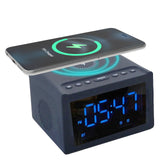 Darrahopens Home & Garden > Decor > Clocks Laser Alarm Clock with Wireless Charging & Bluetooth