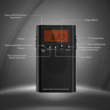 Darrahopens Home & Garden > Decor > Clocks Laser AM FM Pocket Radio with LCD and Speaker