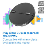 Darrahopens Home & Garden > Decor > Clocks Laser Portable CD MP3 Player with Anti-Skip Tech and Headphones