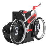 Darrahopens Home & Garden > Decor > Clocks Modern Bicycle Flip Clock – Creative Mechanical Desk Timepiece with Dual Rotating Wheels, Retro Design for Home Office Decor, Compact Size (Red)