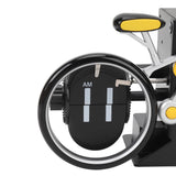 Darrahopens Home & Garden > Decor > Clocks Modern Bicycle Flip Clock – Creative Mechanical Desk Timepiece with Dual Rotating Wheels, Retro Design for Home Office Decor, Compact Size (Yellow)