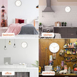 Darrahopens Home & Garden > Decor > Clocks Modern Silent Wall Clock 30 cm Silver Minimalist Quartz Movement