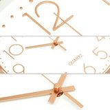 Darrahopens Home & Garden > Decor > Clocks Modern Silent Wall Clock 30 cm Silver Minimalist Quartz Movement