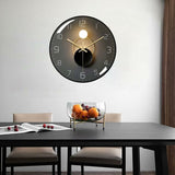 Darrahopens Home & Garden > Decor > Clocks Modern Silent Wall Clock, 30Cm Diameter ROund Digital Quartz Wall Clock, Suitable For Living ROom, Office, Bedroom,