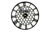 Darrahopens Home & Garden > Decor > Clocks Quatrefoil 80cm Wall Clock -Black