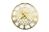 Darrahopens Home & Garden > Decor > Clocks Quatrefoil 80cm Wall Clock -Gold