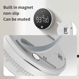 Darrahopens Home & Garden > Decor > Clocks Rotating Digital Kitchen Timer, 999-Minute LED Display Timer with Magnetic Back & Stand, Type-C, for Studying and Exercising—White