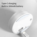 Darrahopens Home & Garden > Decor > Clocks Rotating Digital Kitchen Timer, 999-Minute LED Display Timer with Magnetic Back & Stand, Type-C, for Studying and Exercising—White
