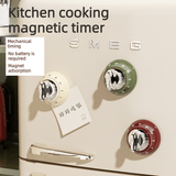 Darrahopens Home & Garden > Decor > Clocks Vintage Magnetic Mechanical Kitchen Timer, 60-Minute Countdown Timer for the Fridge, Battery-Free Cooking Alarm—Green