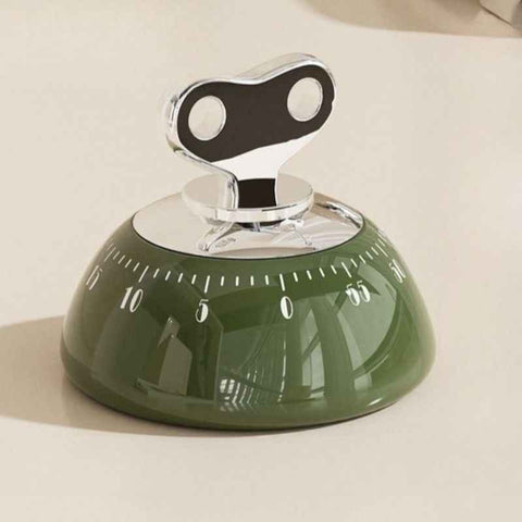 Darrahopens Home & Garden > Decor > Clocks Vintage Magnetic Mechanical Kitchen Timer, 60-Minute Countdown Timer for the Fridge, Battery-Free Cooking Alarm—Green