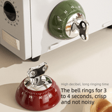 Darrahopens Home & Garden > Decor > Clocks Vintage Magnetic Mechanical Kitchen Timer, 60-Minute Countdown Timer for the Fridge, Battery-Free Cooking Alarm—Green
