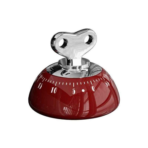 Darrahopens Home & Garden > Decor > Clocks Vintage Magnetic Mechanical Kitchen Timer, 60-Minute Countdown Timer for the Fridge, Battery-Free Cooking Alarm—Red
