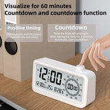 Darrahopens Home & Garden > Decor > Clocks Visual alarm clock - Timer - Three alarms - Backlight - Two displays - Countdown function - Timer reminder for children - White
