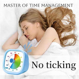 Darrahopens Home & Garden > Decor > Clocks Visual Timer for Kids, 60 Minutes Countdown Timer for Classroom, Kitchen, Home, Office, Study, Pomodoro Timer, No Ticking Tools for Kids (Blue)