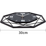 Darrahopens Home & Garden > Decor > Clocks Wall Clock Wood Metal 30Cm Silent Non Ticking Wall Clock Living ROom Bedroom Kitchen Office Large Wall Clock Modern
