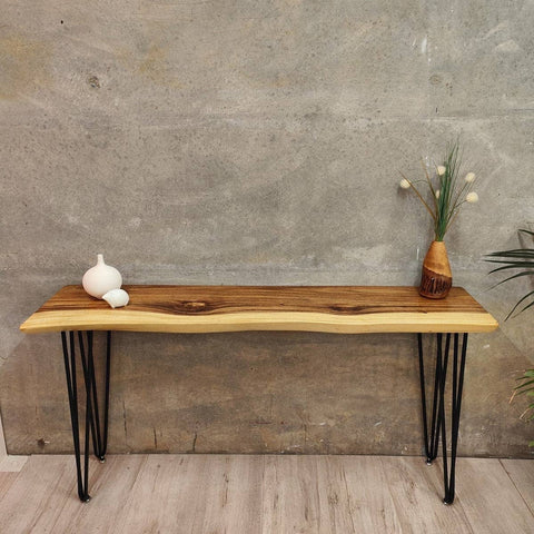 Darrahopens Home & Garden > Decor Crestwood Console Table Live Edge Raintree Wood 150cm