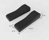 Darrahopens Home & Garden > Decor > Cushions & Throws A pair of Memory Foam Chair Armrest Pads Curved Elbow Support Cushion Black Ergonomic Pressure Relief Cover for Office Gaming Chair WFH Setup