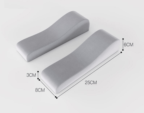 Darrahopens Home & Garden > Decor > Cushions & Throws A pair of Memory Foam Chair Armrest Pads Curved Elbow Support Cushion Grey Ergonomic Pressure Relief Cover for Office Gaming Chair WFH Setup