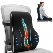 Darrahopens Home & Garden > Decor > Cushions & Throws Artiss Ergonomic Lumbar Support Cushion for Office Chair and Car Memory Foam Lumbar Pillow for Back, Breathable Back Support Pillow with Adjustable Straps for Office Gaming Car Home In Australia - Darrahopens