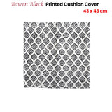 Darrahopens Home & Garden > Decor > Cushions & Throws Bowen Black Printed Cushion Cover 43 x 43cm