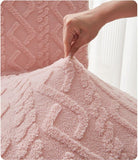 Darrahopens Home & Garden > Decor > Cushions & Throws Chair Covers - Pack of 2 - Chair Covers for Home Use - Universal Model - Full Coverage Including Backrest - Stool Covers - Chair Cushions - Non-Slip and Thickened - Pink