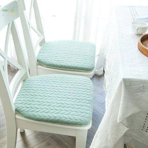 Darrahopens Home & Garden > Decor > Cushions & Throws Chair cushions - 2 pieces - Seat cushions - Removable and washable - Cushions with straps - Kitchen chair cushions - 40 x 43 cm - Removable and washable covers - Suitable for garden chairs, dining chairs or office chairs - Green