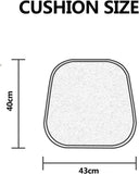 Darrahopens Home & Garden > Decor > Cushions & Throws Chair cushions - 2 pieces - Seat cushions - Removable and washable - Cushions with straps - Kitchen chair cushions - 40 x 43 cm - Removable and washable covers - Suitable for garden chairs, dining chairs or office chairs - Green