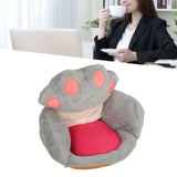 Darrahopens Home & Garden > Decor > Cushions & Throws Cute Cat Paw Cushion Half Surrounded Office Chair Pillow Floor Cushion Pad for Bedroom Living Room Cafe Dorm Decor Grey S In Australia - Darrahopens