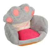 Darrahopens Home & Garden > Decor > Cushions & Throws Cute Cat Paw Cushion Half Surrounded Office Chair Pillow Floor Cushion Pad for Bedroom Living Room Cafe Dorm Decor Grey S In Australia - Darrahopens