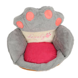 Darrahopens Home & Garden > Decor > Cushions & Throws Cute Cat Paw Cushion Half Surrounded Office Chair Pillow Floor Cushion Pad for Bedroom Living Room Cafe Dorm Decor Grey S In Australia - Darrahopens