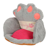 Darrahopens Home & Garden > Decor > Cushions & Throws Cute Cat Paw Cushion Half Surrounded Office Chair Pillow Floor Cushion Pad for Bedroom Living Room Cafe Dorm Decor Grey S In Australia - Darrahopens