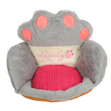 Darrahopens Home & Garden > Decor > Cushions & Throws Cute Cat Paw Cushion Half Surrounded Office Chair Pillow Floor Cushion Pad for Bedroom Living Room Cafe Dorm Decor Grey S In Australia - Darrahopens