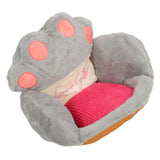 Darrahopens Home & Garden > Decor > Cushions & Throws Cute Cat Paw Cushion Half Surrounded Office Chair Pillow Floor Cushion Pad for Bedroom Living Room Cafe Dorm Decor Grey S In Australia - Darrahopens