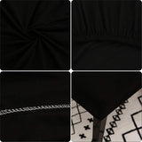 Darrahopens Home & Garden > Decor > Cushions & Throws Dining Room Chair Covers, Set of 4 or 6, Stretchy, Removable, Washable, Chair Covers, Decorative Covers, Seat Covers for Hotels Black-tfrf Black 6pcs