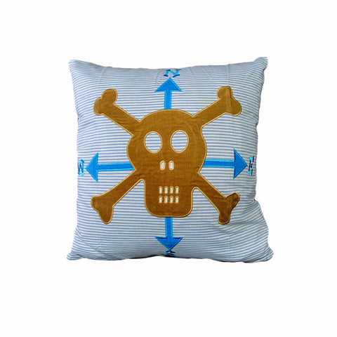 Darrahopens Home & Garden > Decor > Cushions & Throws Happy Kids Pirate 43x43 cm Square Filled Cushion