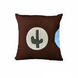 Darrahopens Home & Garden > Decor > Cushions & Throws Happy Kids Wildwest 43x43 cm Square Cushion