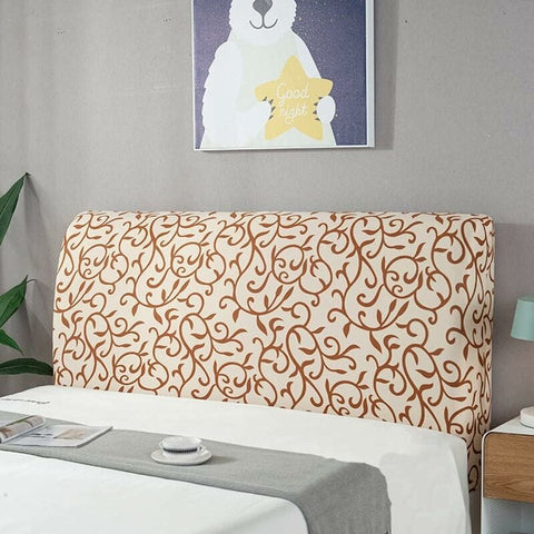 Darrahopens Home & Garden > Decor > Cushions & Throws Headboard Cover Painted Pattern Dust Cover Headboard Protector Stretch Cover For Bedroom Upholstered Decoration