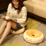 Darrahopens Home & Garden > Decor > Cushions & Throws Round Seat Cushion - Round Chair Cushion - Donut Seat Cushion - Cute and Soft Decorative Cushion - Cartoon Design - Suitable Chairs for Bedrooms, Schools and Offices - 38*38*14cm (Sad Style)