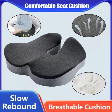 Darrahopens Home & Garden > Decor > Cushions & Throws Slow Rebound Memory Foam Seat Cushion Office Chair Pad for Sedentary Hip Support