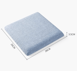 Darrahopens Home & Garden > Decor > Cushions & Throws Square bar stool cushion with ties, breathable and non-slip square chair pad, 28*28*3.5 cm memory foam children's stool cushion (Mustard Green)