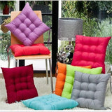 Darrahopens Home & Garden > Decor > Cushions & Throws Square Chair Cushions 40x40cm Gray Quilted Indoor Outdoor Comfortable Home Decor