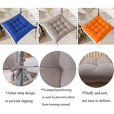 Darrahopens Home & Garden > Decor > Cushions & Throws Square Chair Cushions 40x40cm Gray Quilted Indoor Outdoor Comfortable Home Decor