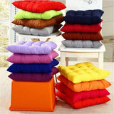 Darrahopens Home & Garden > Decor > Cushions & Throws Square Chair Cushions 40x40cm Gray Quilted Indoor Outdoor Comfortable Home Decor