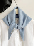 Darrahopens Home & Garden > Decor > Cushions & Throws Triangular Knitted Scarf - Soft Acrylic Fabric - As a Scarf, Shawl or Blanket - In Solid Colors - Blue