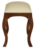 Darrahopens Home & Garden > Decor Eloise Cabriole Leg Dressing Stool (Mahogany)