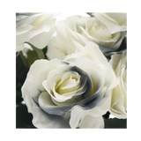 Darrahopens Home & Garden > Decor Faux Rose Bouquet Stem grey