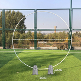 Darrahopens Home & Garden > Decor > Garden Ornaments 2M White Wedding Hoop Arch Metal Flower Ring Display Frame Balloon Circle Rack Backdrop for Wedding Birthday Party Garden Ceremony Decoration