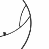 Darrahopens Home & Garden > Decor > Garden Ornaments 2PCS Flower Plant Support Stand Iron Climbing Frame for Home Garden Round Ring Design Black In Australia - Darrahopens