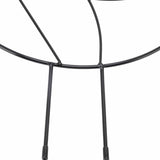 Darrahopens Home & Garden > Decor > Garden Ornaments 2PCS Flower Plant Support Stand Iron Climbing Frame for Home Garden Round Ring Design Black In Australia - Darrahopens